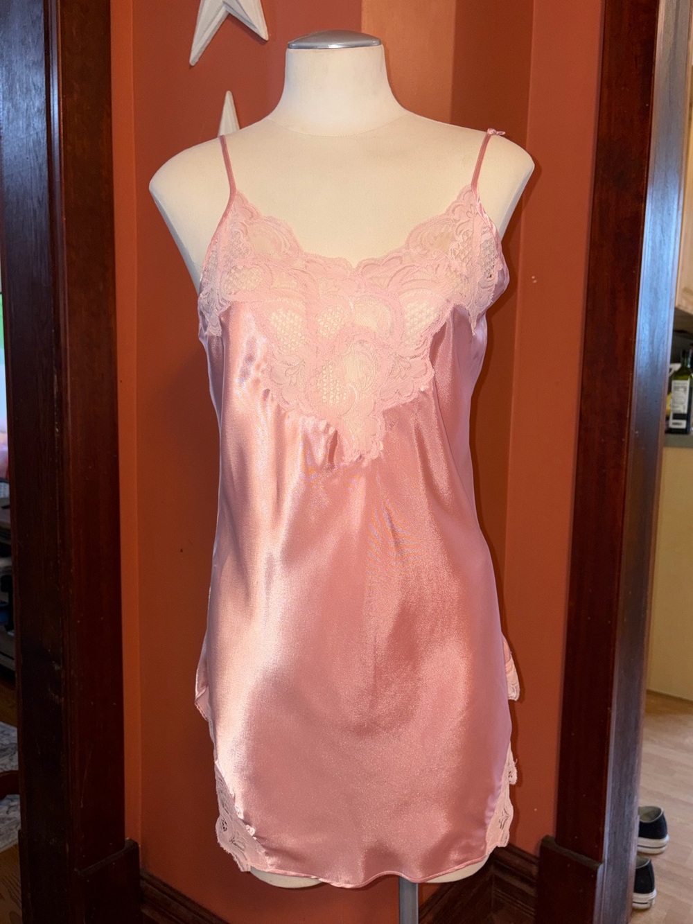 Vintage Victoria’s Secret gold label lingerie slip dress